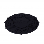 MOZE PVC protective shisha mat : Size:T.U, Color:BLACK