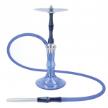 EL-BADIA M5 Shisha Pipe : Size:T.U, Color:SILVER DARK BLUE