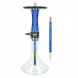 OVO DOPE 360 Clear Shisha Pipe : Size:T.U, Color:PRINCE OF BLUE AIR