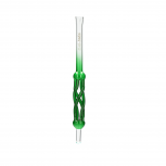 CURLY GLASS Mouthpiece : Size:T.U, Color:GREEN