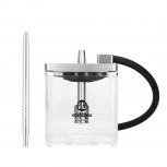 MS MICRO CUBE Hookah : Size:T.U, Color:CLEAR / SILVER