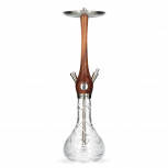 WOOKAH WALNUT CRYSTAL CLICK shisha pipe : Size:T.U, Color:TERRA