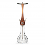 WOOKAH WALNUT CRYSTAL CLICK shisha pipe : Size:T.U, Color:FLAMES