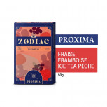 ZODIAC 50g Shisha Flavor : Size:T.U, Color:PROXIMA - STRAWBERRY RASPBERRY ICE TEA PEACH