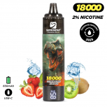 Puff 18k Supremevape Tornado 2% Nikotin : Taille:T.U, Couleur:STRAWBERRY KIWI ICE