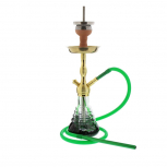 AMY 470 RIPS Hookah : Size:T.U, Color:GOLD-GREEN