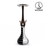 Shisha WOOKAH WENGE CRYSTAL COLOR CLICK : Taille:T.U, Colori:STRIPED CLEAR/BLACK