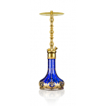 ADALYA ATH B-BRASS shisha pipe : Size:T.U, Color:HURREM-SAFIR(D.BLUE)