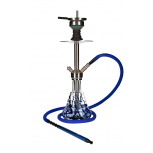 DUM LITTLE ROCKET shisha pipe : Size:T.U, Color:SILVER / BLUE
