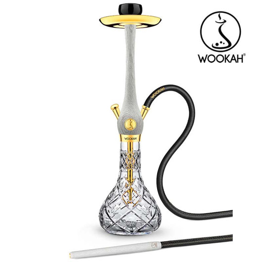 Narghilea WOOKAH NOX WHITE GOLD EDITION - 24 CARATE