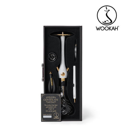 Vodní dýmka WOOKAH NOX WHITE GOLD EDITION - 24 KARÁTŮ