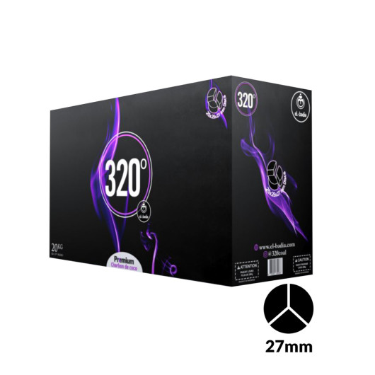 Uhlíky El-Badia 320° DISC 3B XL 20Kg