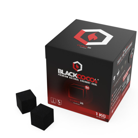 Uhlí BLACKCOCO's CUBES 26mm 1KG