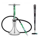 FIRST HOOKAH CORE shisha pipe : Size:T.U, Color:18804 GREEN BLK WHIT