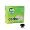 فحم CARBOPOL 28mm علبة 100 قطعة