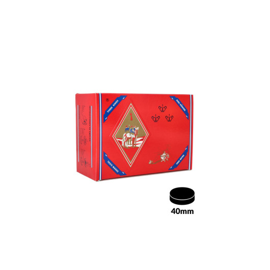 فحم THREE KINGS XL 40مم علبة 100 قطعة	