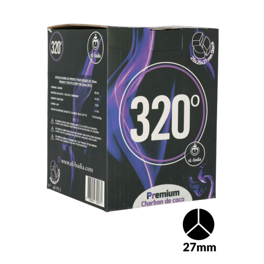 Въглища El-Badia 320° DISC 3B XL 1 кг