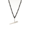 Stainless steel personal mouth tip with bead necklace