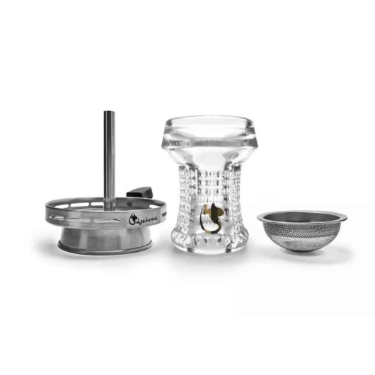 Комплект казан Dschinni Nero Glass + Система комин Vulcan Air