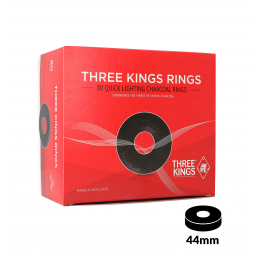 Charbons THREE KINGS RINGS 44mm boîte de 80 