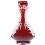 CAESAR FROZEN DROP Color Vase : Size:T.U, Color:RED